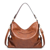 Causal Hobo Bag for Women Vegan Leather With Crossbody Long Strap