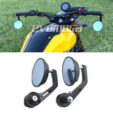 Round 7/8" Handlebar Aluminum Alloy Motocycle Rearview Mirrors Moto End Motor Side Mirrors Motorcycle Cafe Racer Accessories