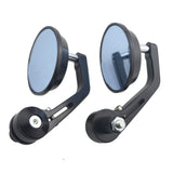 Round 7/8" Handlebar Aluminum Alloy Motocycle Rearview Mirrors Moto End Motor Side Mirrors Motorcycle Cafe Racer Accessories