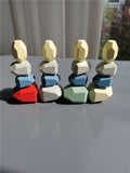 Wooden Rainbow Stacking Balance Stones for Kids Educations