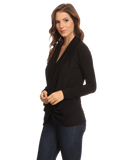 Women's Long Sleeve Criss Cross Cardigan Small to 3XL Athleisure Made