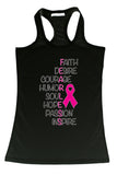 Women's Tank Top Breast Cancer Awareness Fearless