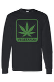 Men's/Unisex Funny "Vegetarian" Long Sleeve T-shirt