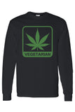 Men's/Unisex Funny "Vegetarian" Long Sleeve T-shirt