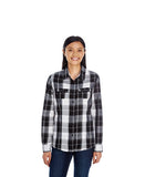 Burnside Ladies' Plaid Pattern Woven Shirt BN5222