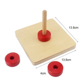 Montessori Toddler's Wooden Sensorial Box Board Puzzle