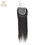 Straight Transparent Lace Frontal 13X4 & 4x4 Lace Coloure Free Part Remy Brazilian Human Hair Clear Lace Closure Natural Color