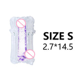 Soft Jelly Dildo Realistic Penis Strong Suction Cup Anal Butt Plug Dick Toy for Adult Erotic G-Spot Orgasm Sex Toys for Woman