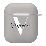 Customize for Airpods 2 Case Cute Name Initials Letter for Air Pod Silicone Luxury Cover Funda Airpods Case Earphone Accessories