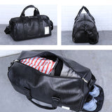 Gym Bag Leather Sports Bags Dry Wet Bags Men