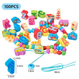 Montessori Graphic Wooden Animal Shape Puzzles for Kids Education