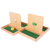 Montessori Toddler's Wooden Sensorial Box Board Puzzle