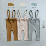 Children's Elastic Cotton Strap Overalls for Boys and Girls