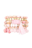 Hdb2201 - Boho Tassel Charm Bracelet