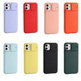 Protective Case for iPhone 12 Pro Max Sliding Camera Cover Design Twill Anti-Slip TPU Case