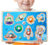 Baby Toys Montessori Wooden Puzzle Cartoon Vehicle Marine Animal Puzzle 12 Styles Board Set Educational Wooden Toy Child Gifts