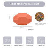 Baby Educational Toy Jenga Wooden Rainbow Stone Stacking Game
