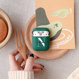 Customize for Airpods 2 Case Cute Name Initials Letter for Air Pod Silicone Luxury Cover Funda Airpods Case Earphone Accessories