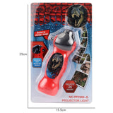 Baby Sleeping LED Dinosaur Projector Lamp 24 Patterns Flashlight Projector Lamp Toys Light-Up Rotary Educational Toy for Kids