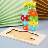Montessori Wooden Dinosaur Puzzle for Toddlers