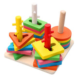 Montessori Graphic Wooden Animal Shape Puzzles for Kids Education