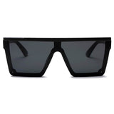 GUELPH | S2069 - Flat Top Square Oversize Fashion Sunglasses