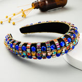Baroque Hand Made Pearl Beading Gemstone Headband for Women