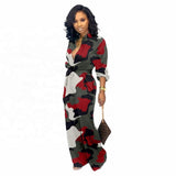 New Winter and Fall Loose Camouflage Long Sleeve Jumpsuit for Women