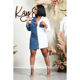 Women's Casual Jean Stitching Dress
