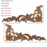 VZLX Unique Natural Floral Wood Carved Wooden Figurines