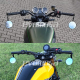 Round 7/8" Handlebar Aluminum Alloy Motocycle Rearview Mirrors Moto End Motor Side Mirrors Motorcycle Cafe Racer Accessories