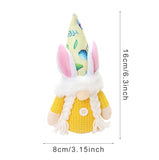 Easter Rabbit Ear With Light Luminous Faceless Gnome Dwarf Dolls Easter