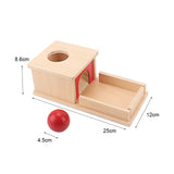 Baby Wood Montessori Materials Knocking Ball Box Toys for Children