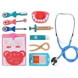 Unisex Toddler Pretend Play Stethoscope Toy Doctor Toys Wood Simulation
