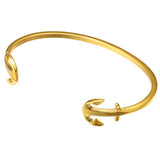 Mister Double Anchor Cuff Bracelet