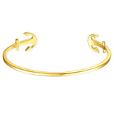 Mister Double Anchor Cuff Bracelet
