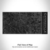 Catonsville - Maryland Map Insulated Bottle in Matte Black