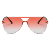 BELFAST | S2065 - Unisex Flat Single Lens Aviator Fashion Sunglasses