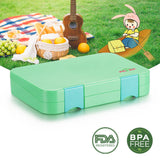 Eco Friendly Gasket Microwavable Biodegradable Sustainable Bento Lunch Boxes 3 Compartment Reusable Bento Kids Lunch Box Set