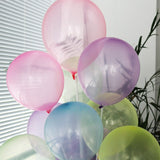 12inch Crystal Bubble Balloons Colorful Transparent Latex Balloon Mermaid Birthday Party Decoration Wedding Summer Helium Global