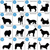Personalized Color Dog Silhouette Throw Pillow