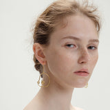 Unique Artsy Abstract Lady Breast Statement Hoop Earrings for Women Van Gogh Hollow Outline Body Earrings 2020 Femme Bijoux