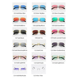 HBK 2021-2022 New Fashion Luxury Frameless Sun Glasses Rimless Sunglasses