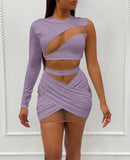 Mesh Pleated Skirt Set Women Clothing Fall Winter  Plus Size Crop Top and Mini Skirts Two Piece Set Outfits 2 Pc Set Shorts