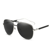 SHINELOT PE108 High Quality Metal Unisex Polarized Sunglasses Mirror Lens Pilot Sun Glasses
