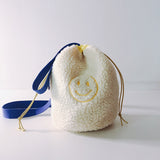 Korean Shopping Bag Polar Fleece Kids Shoulder Bags Organizer Small Stuff Storage Pouch Storage Draw String Organization