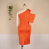 Ladies Solid Color Hollow Out Evening Dress