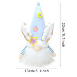 Easter Rabbit Ear With Light Luminous Faceless Gnome Dwarf Dolls Easter