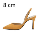 Women Sandals Sexy Summer High Heels Brand Woman Party Shoes Slingback Pointed Toe Buckle Strap Female Dress Shoes Plus Size