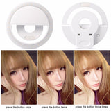 36 LED Portable Light Night Phone Flash Light Led Camera Clip-On Mobile Phone Selfie Ring Light Video Usb Charging for All Phone